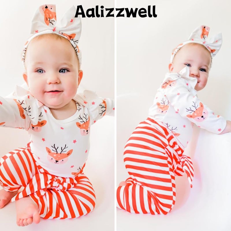 Aalizzwell 0-3 Months Girl Christmas Clothes - Image 2